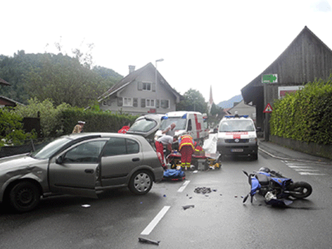 Unfall Dornbirn Pkw Moped